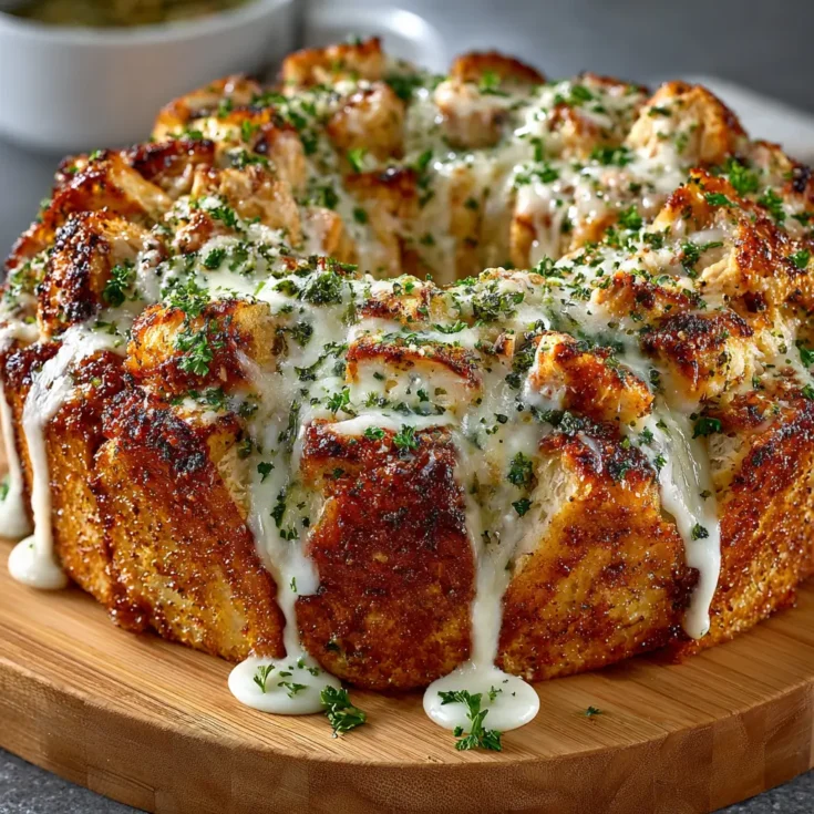 Chicken Alfredo Monkey Bread