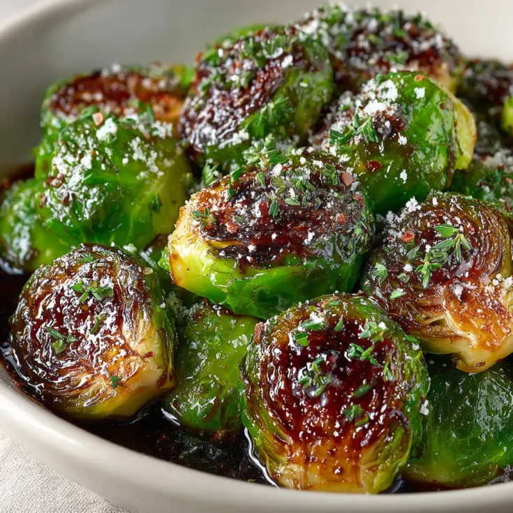 Sweet and Tangy Honey Balsamic Brussels Sprouts