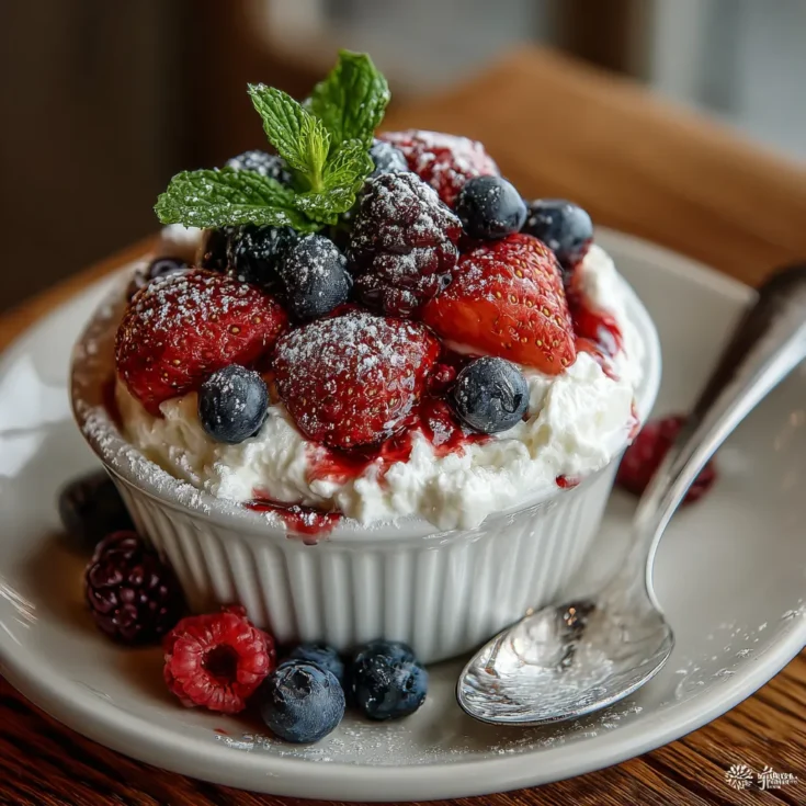 Easy Berries And Cream Recipe