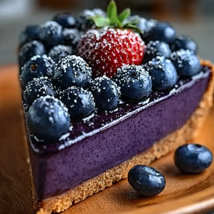 No-Bake Blueberry Chia Seed Pie
