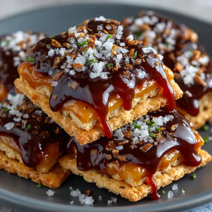 Salted Caramel Cracker Bites