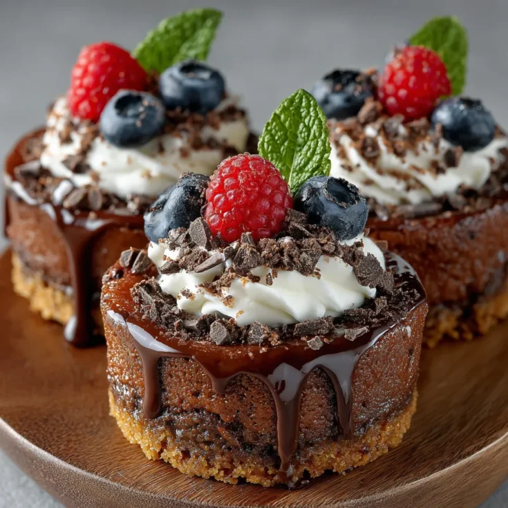 The Best Mini Chocolate Cheesecake Bites