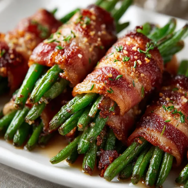 Bacon-Wrapped Green Bean Bundles