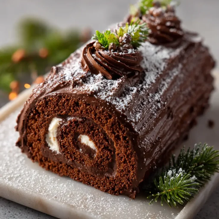 Chocolate Yule Log (Bûche de Noël)