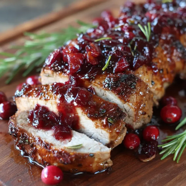 Cranberry Glazed Pork Tenderloin