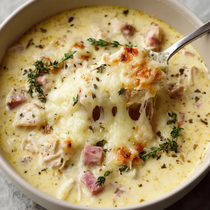 Creamy Chicken Cordon Bleu Soup