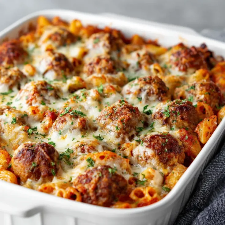Dump-and-Bake Meatball Casserole Recipe