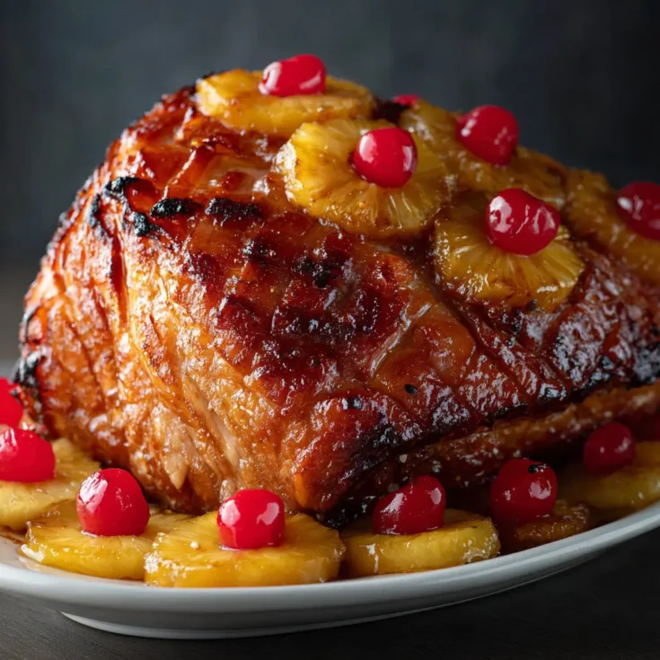 Honey Glazed Ham with Pineapple