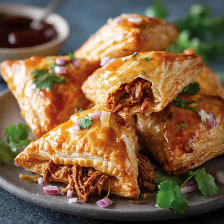 Pulled Pork Pastry Puffs