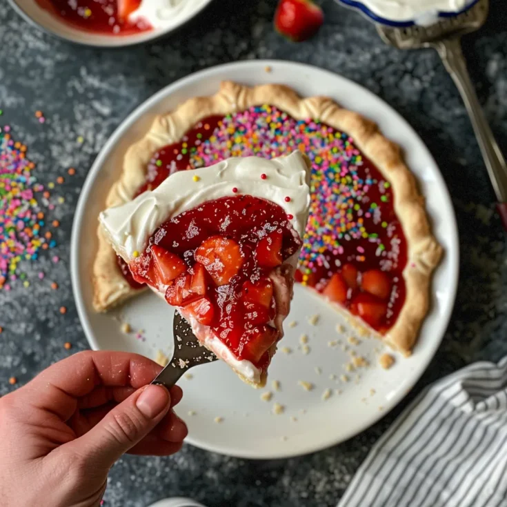 Strawberry Pop-Tart Pie Dessert Recipe