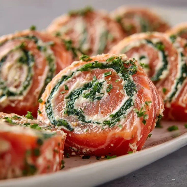 Stuffed Salmon Pinwheels
