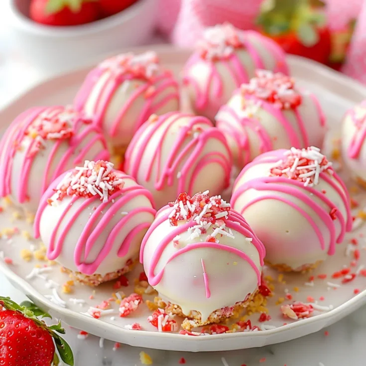Strawberry Cheesecake Truffle Balls Recipe