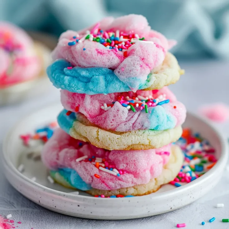 The Best Whimsical Cotton Candy Cookies