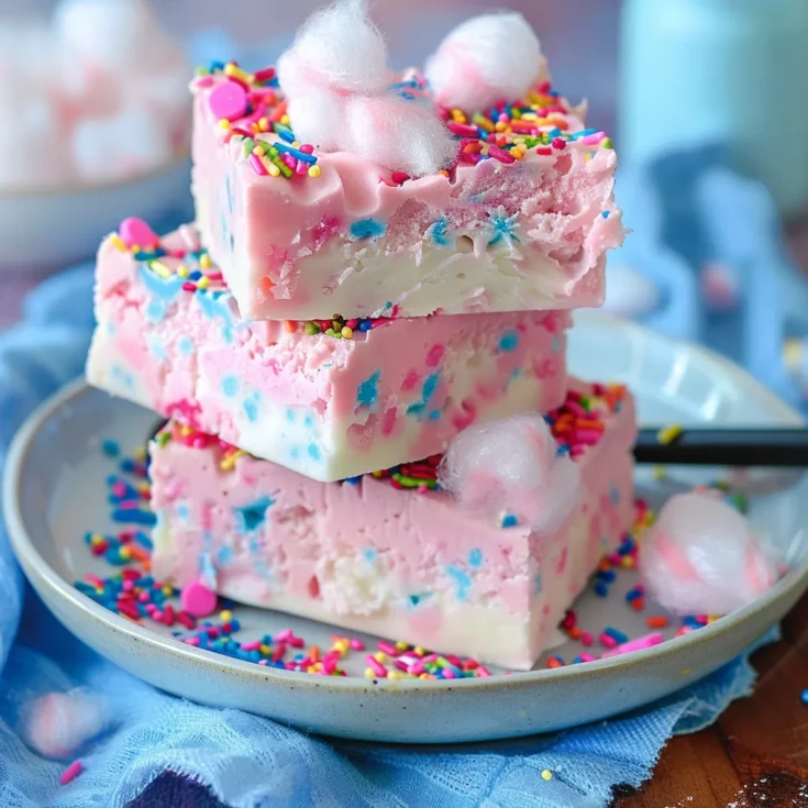 Fluffy Cotton Candy Fudge