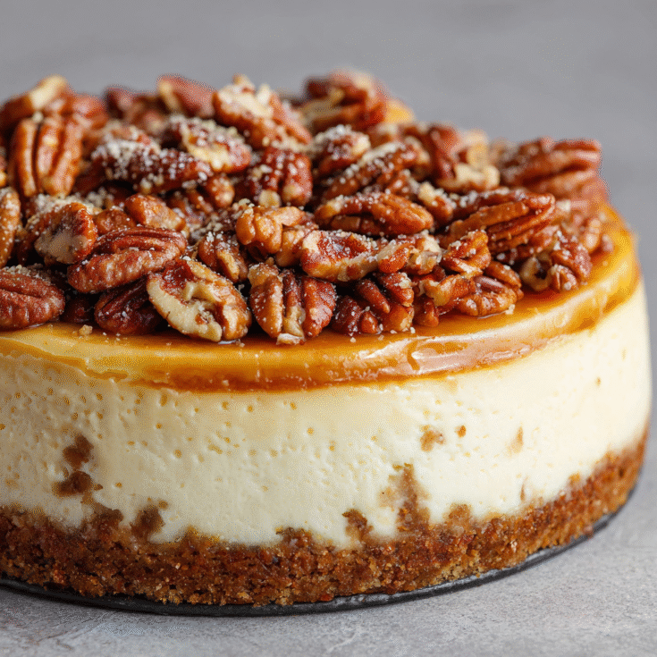 Browned Butter Pecan Cheesecake: