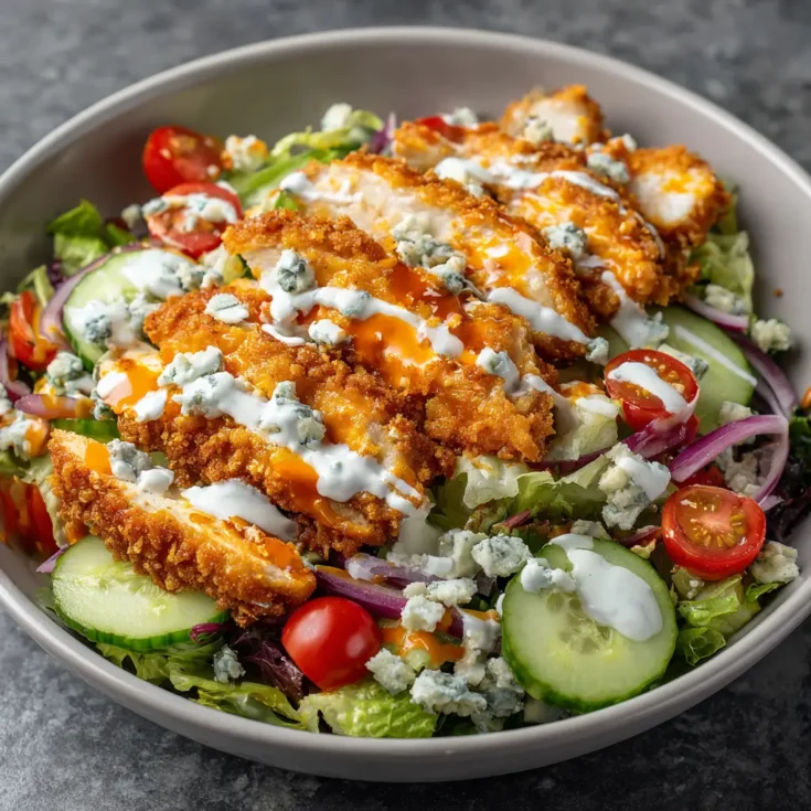 Crispy Buffalo Chicken Salad