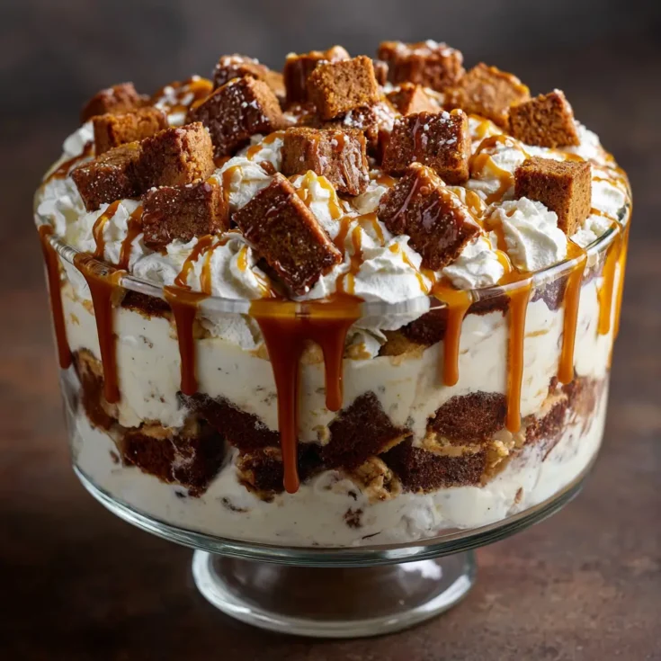 Festive Gingerbread Trifle