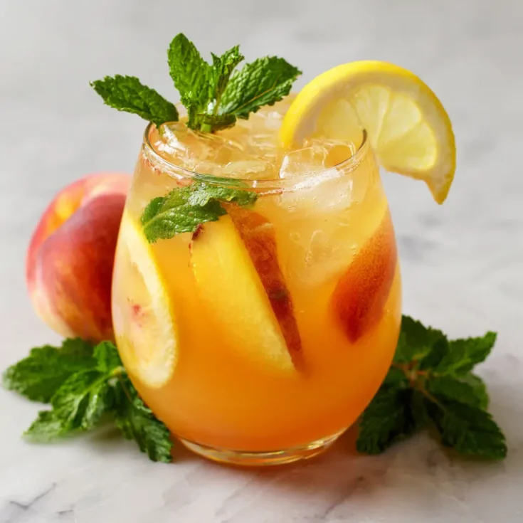Peach Bourbon Lemonade