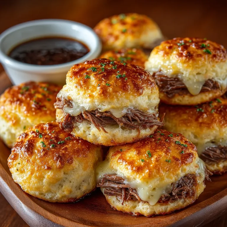 Baked French Dip Biscuits Recipe