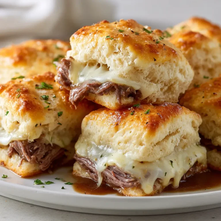 Baked French Dip Biscuits Recipe