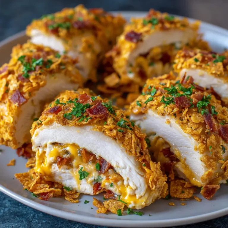 Cream Cheese and Bacon Stuffed Doritos Chicken