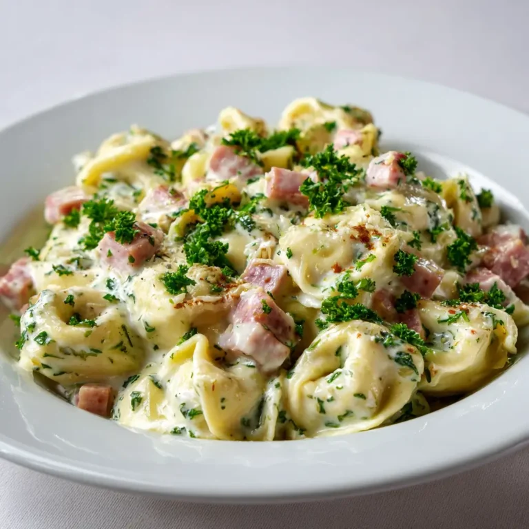 Creamy Tortellini with Ham