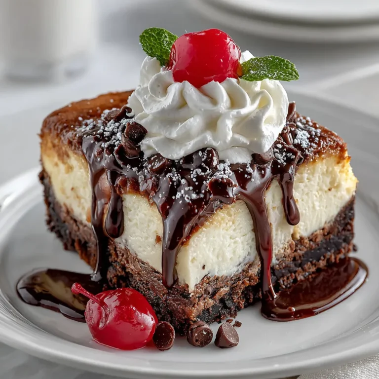 Hot Fudge Sundae Brownie Cheesecake: A Decadent Delight