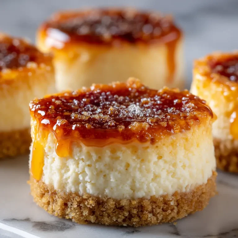 Mini Crème Brûlée Cheesecakes