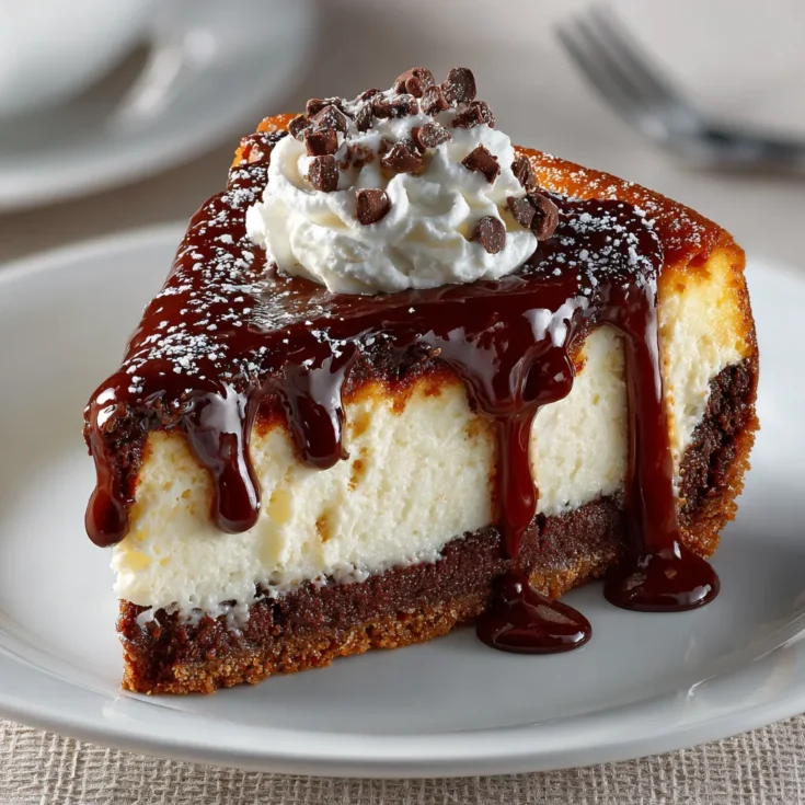Ultimate Hot Fudge Sundae Brownie Cheesecake Recipe