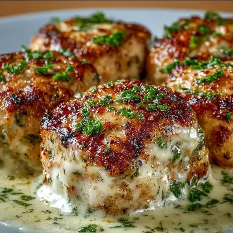 Garlic Parmesan Chicken Meatloaves