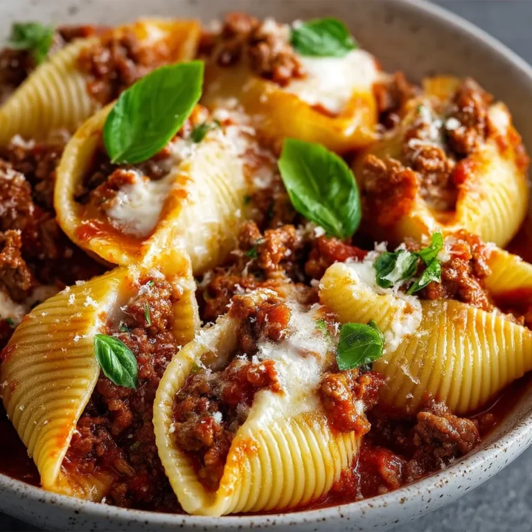 Beef-Stuffed Shells with Creamy Ricotta Filling Delight You