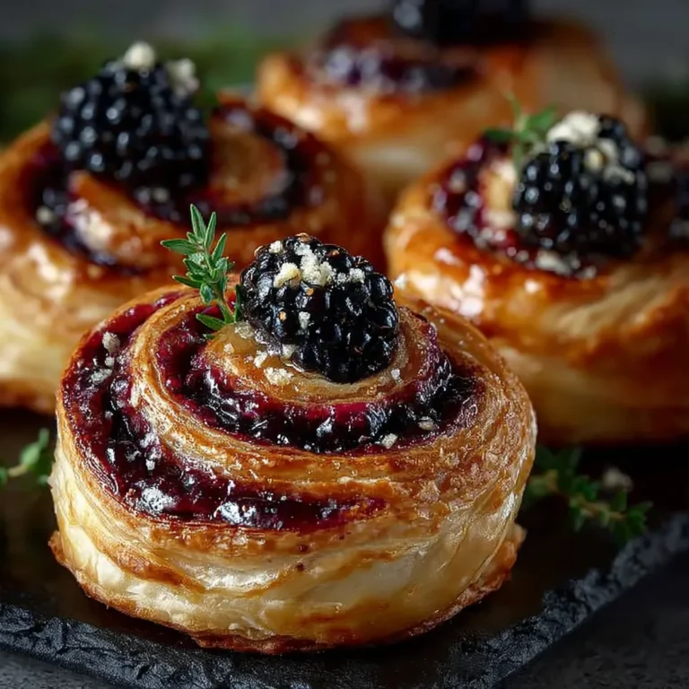 Blackberry Brie Pastry Swirls