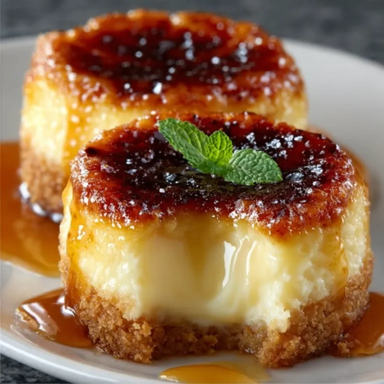 Mini Crème Brûlée Cheesecakes: A Delightful Fusion of Flavors