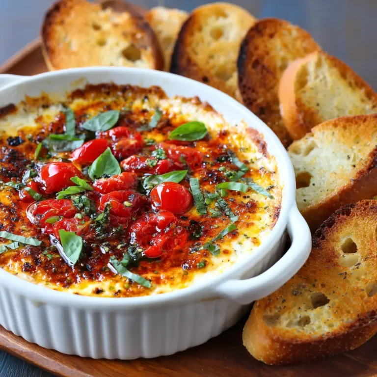 Baked Goat Cheese Bruschetta Dip