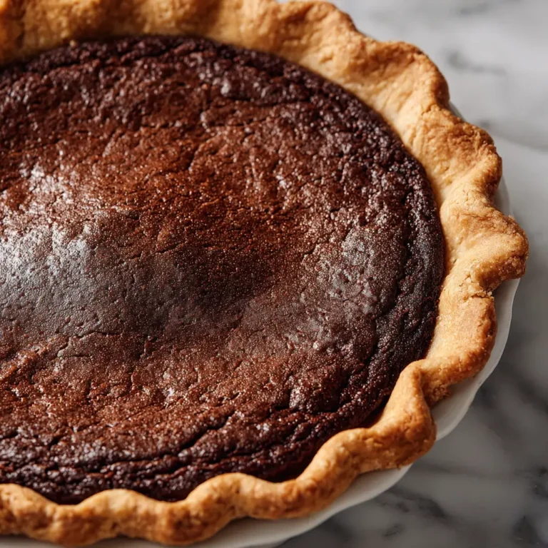 Chocolate Chess Pie: A Southern Classic