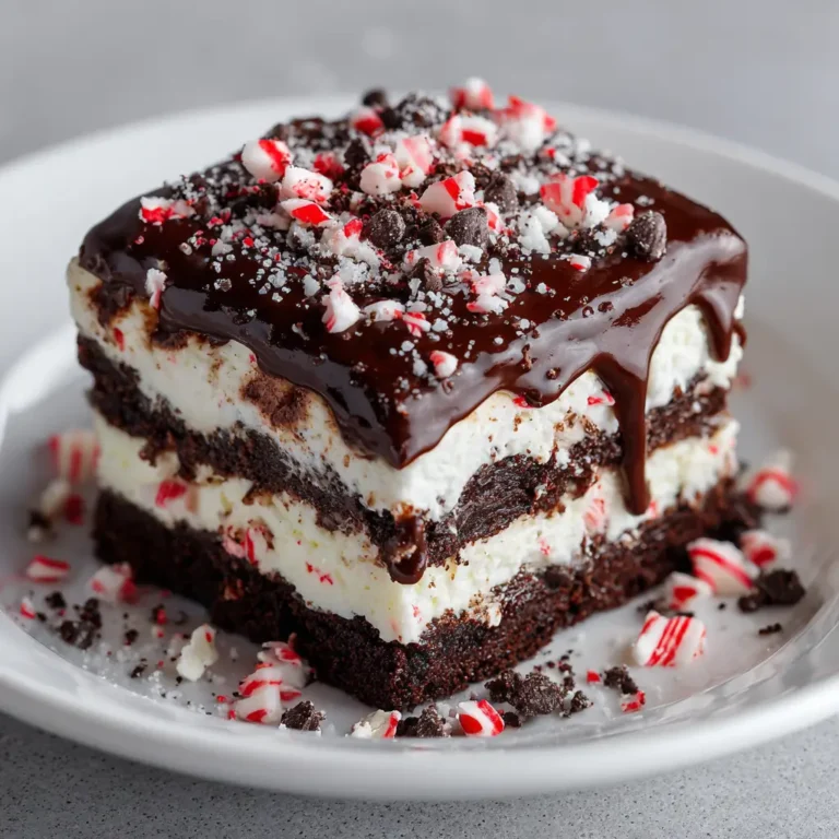 Chocolate Peppermint Lasagna