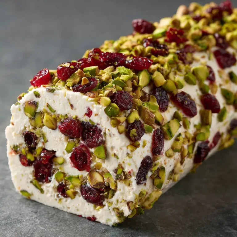 Cranberry Pistachio Cheese Log