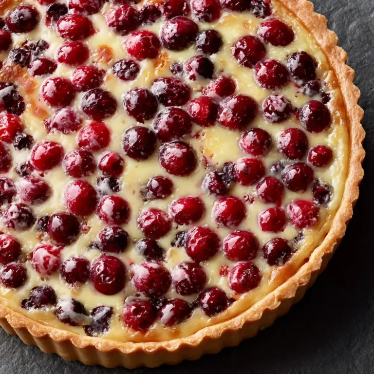 Creamy Cranberry Custard Tart: A Delicious Delight