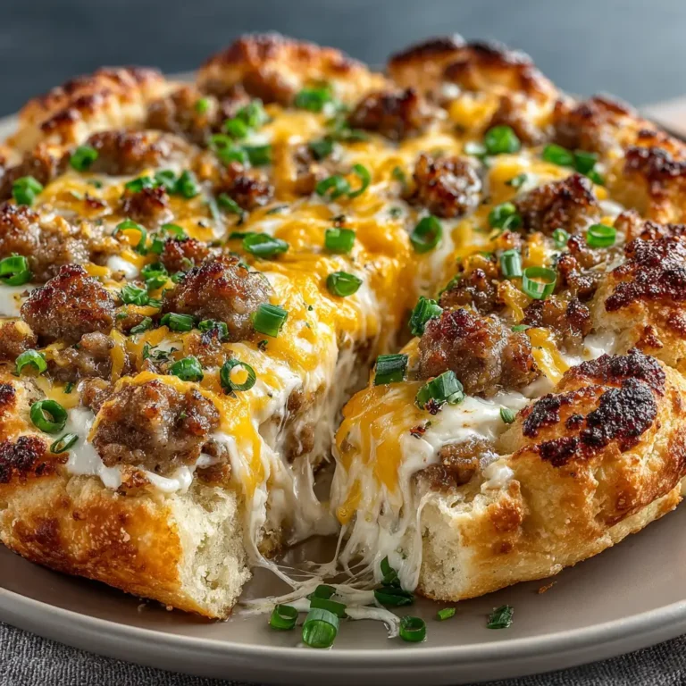 Easy Biscuits and Gravy Breakfast Pizza