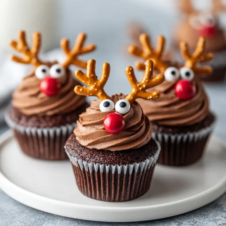 Easy Reindeer Cupcakes