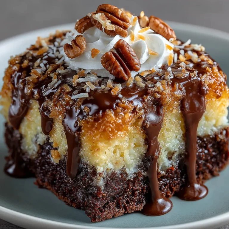 German Chocolate Poke Cake: A Deliciously Indulgent Treat