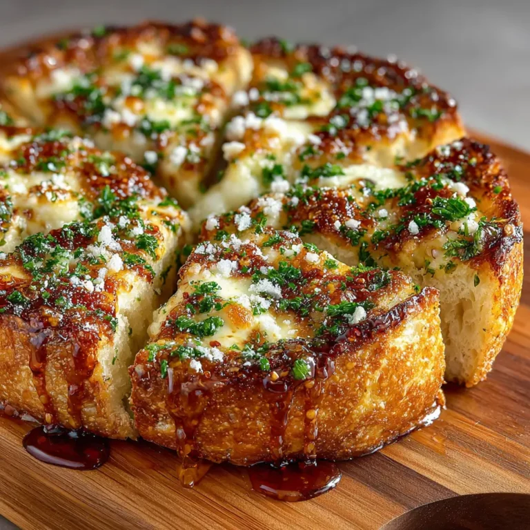 Hot Honey Garlic Bread Pizza