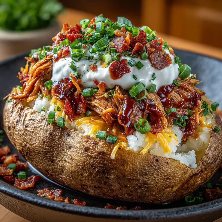 Loaded Baked Potato with Pulled Pork