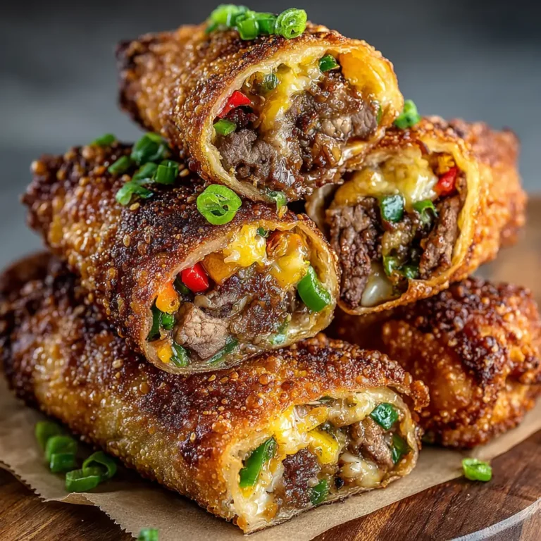 Philly Cheesesteak Egg Rolls