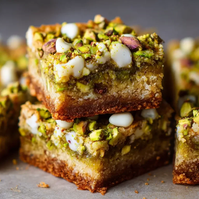 Pistachio Dream Cookie Bars: A Nutty Delight