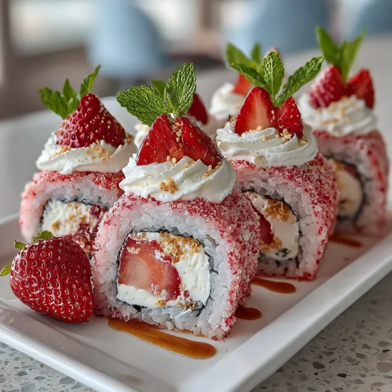 Strawberry Shortcake Sushi Rolls: A Creative Dessert Idea