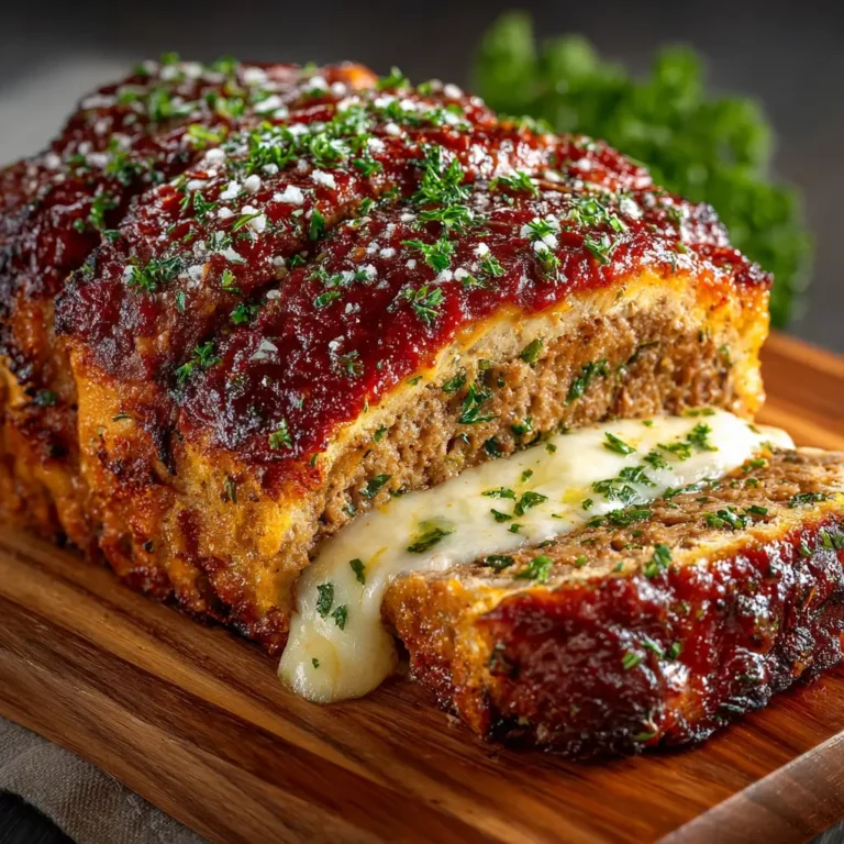 Stuffed Italian Meatloaf