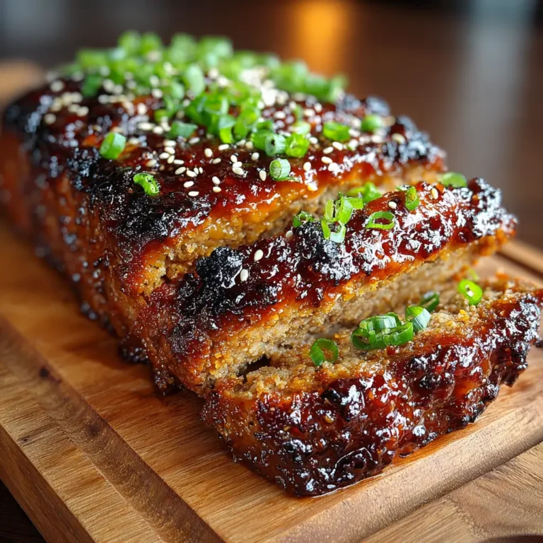 Sweet & Spicy Korean BBQ Meatloaf