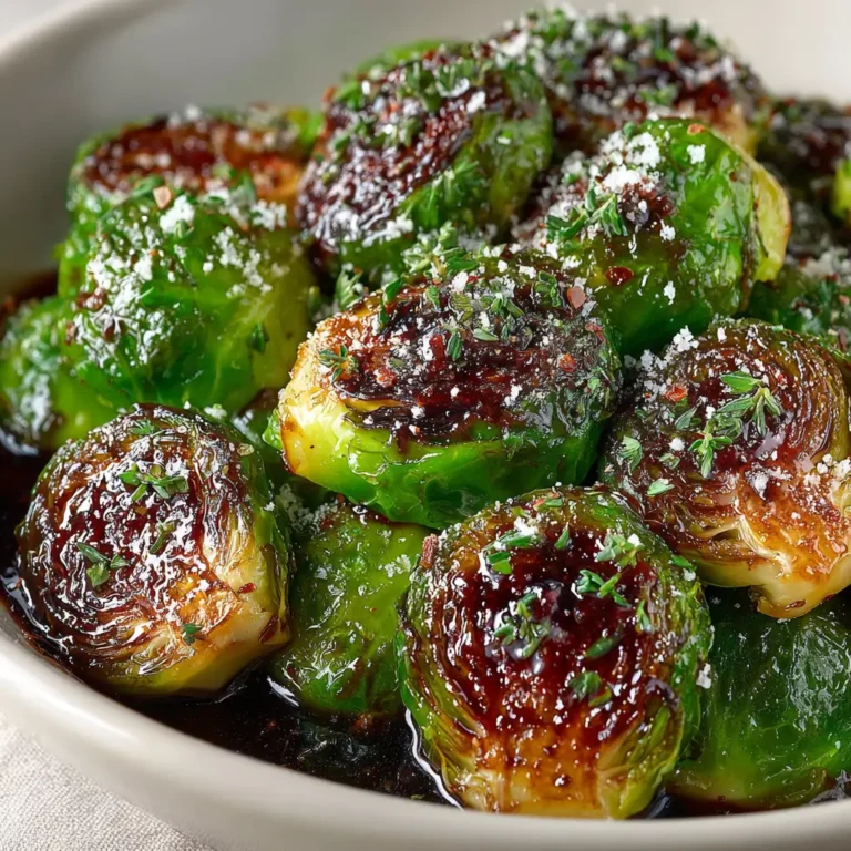 Sweet and Tangy Honey Balsamic Brussels Sprouts