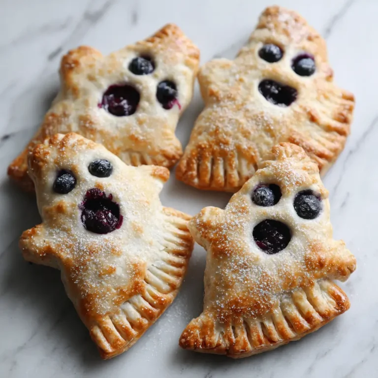 Vegan Blueberry Ghost Hand Pies